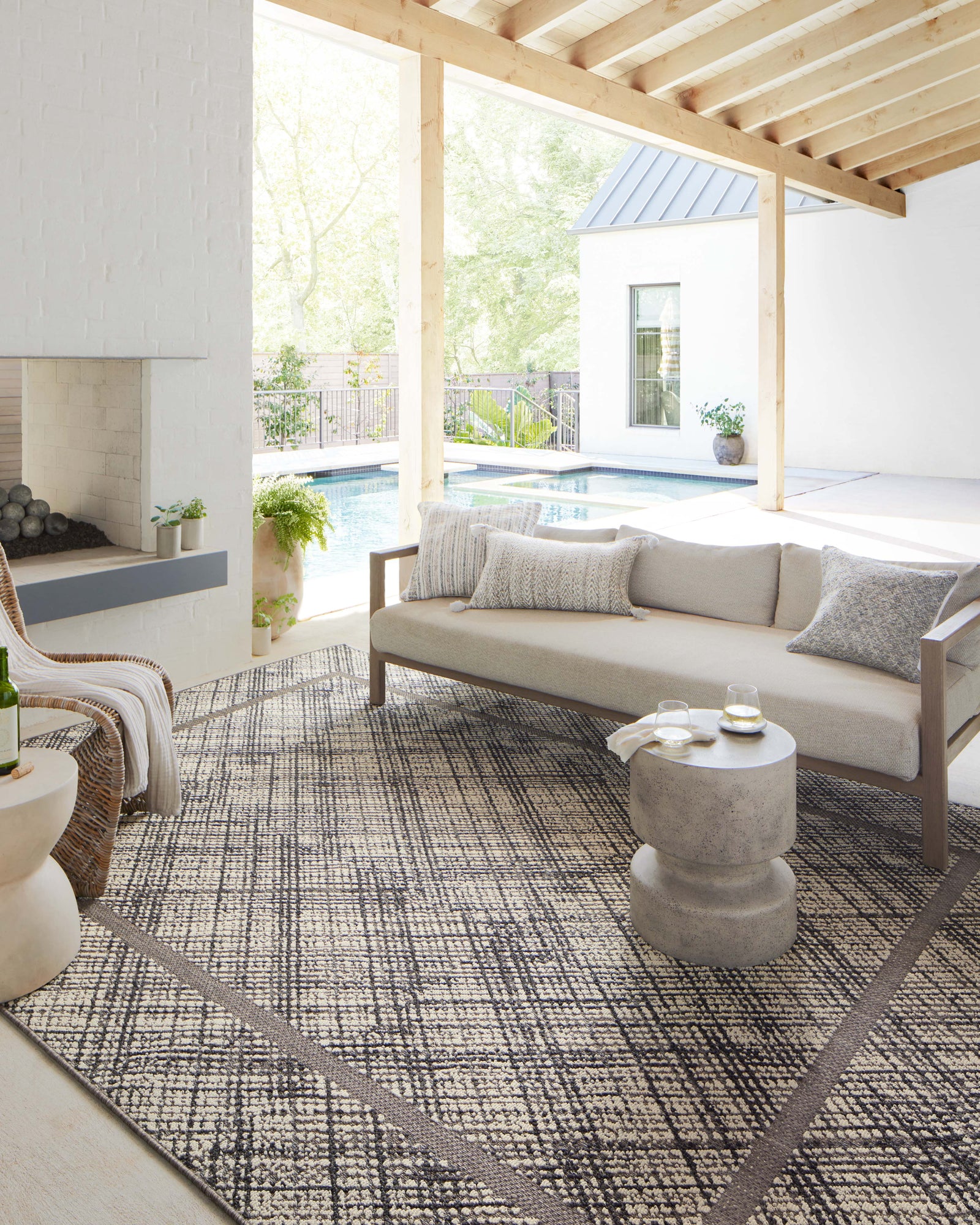 Rainier Ivory / Charcoal — a Loloi rug at Laurie Yapp Home.