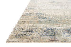 Revere Ivory / Blue shown from a different angle to reveal its pattern.