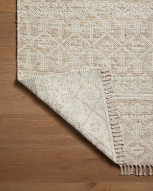 Rivers Sand / Ivory shown from a different angle to reveal its pattern.