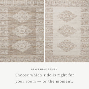 Rivers Lilac / Ivory shown from a different angle to reveal its pattern.