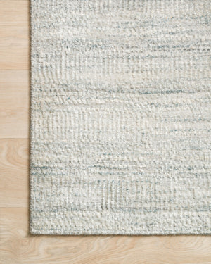 Side view of the Robin Silver rug.