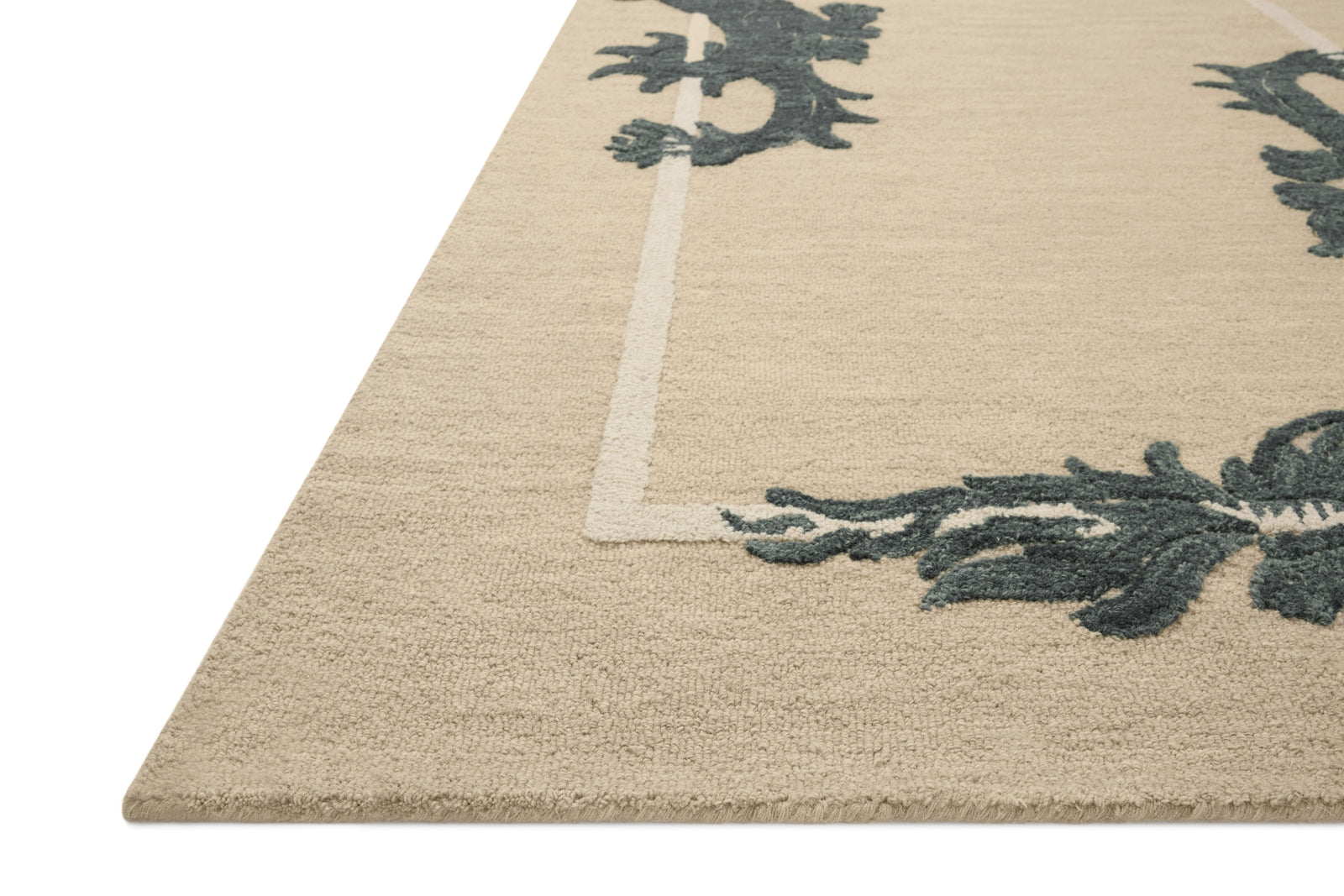 Romi Oatmeal / Midnight — a Loloi rug at Laurie Yapp Home.
