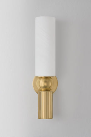 Ronda Wall Sconce shown from a second angle to highlight the arm curve and shade silhouette.