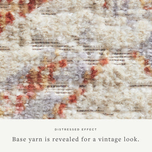 Rosemarie Oatmeal / Lavender shown from another angle.