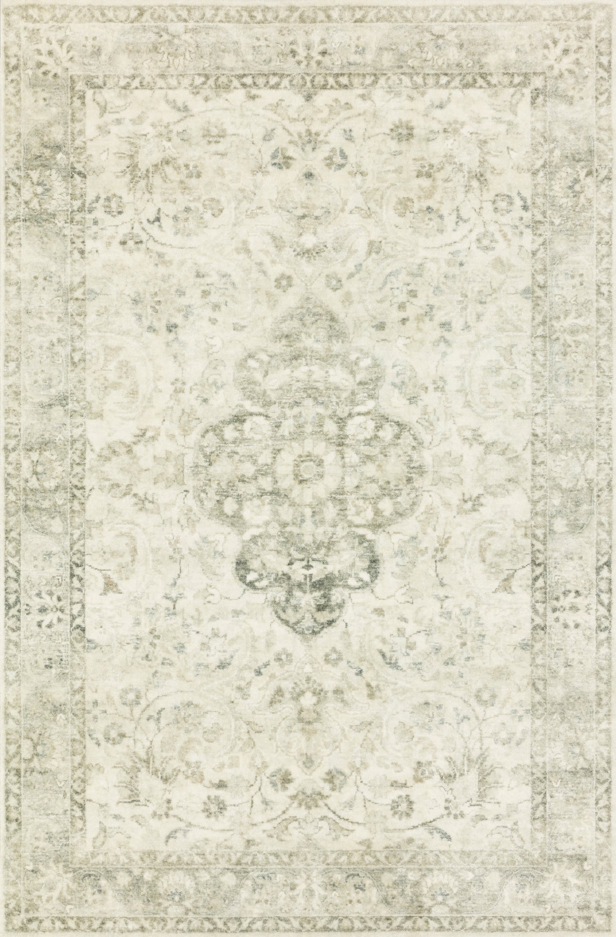 Rosette Ivory / Silver — a Loloi rug at Laurie Yapp Home.