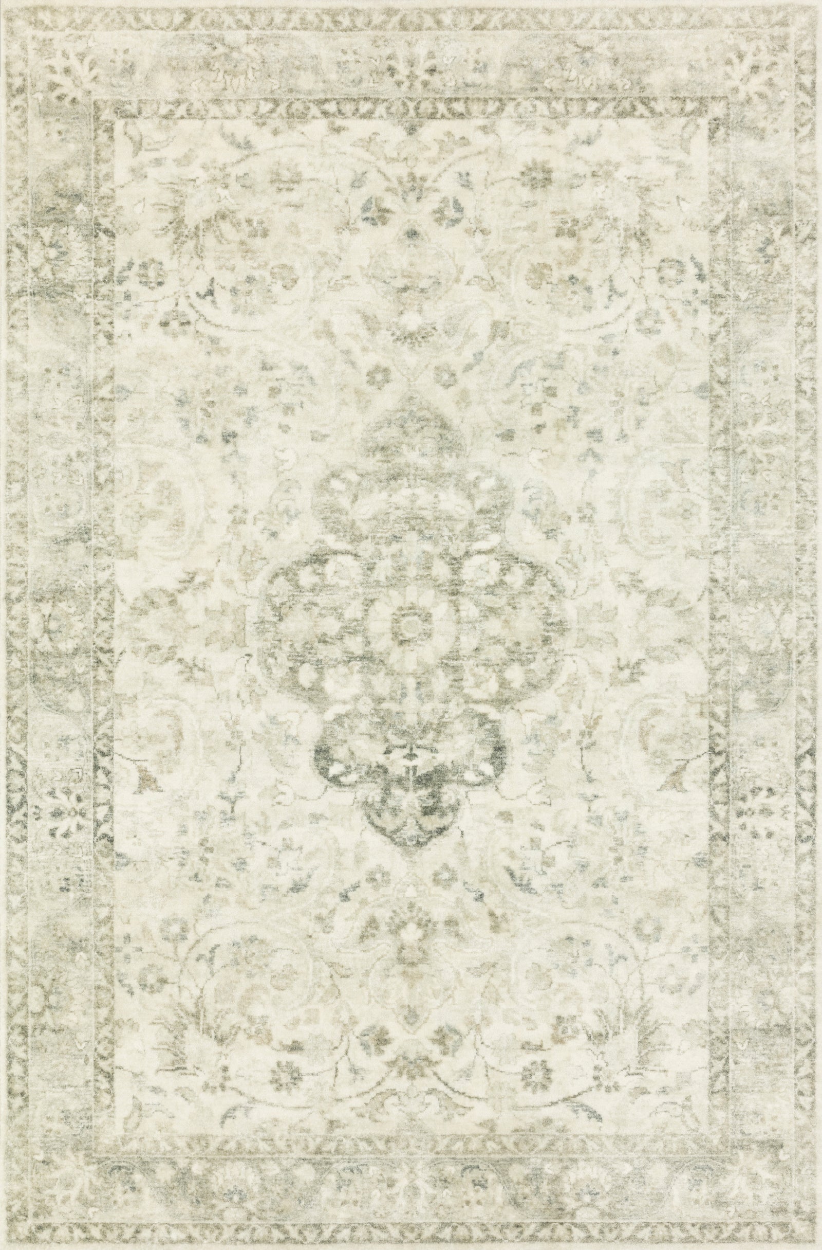 Rosette Ivory / Silver — a Loloi rug at Laurie Yapp Home.