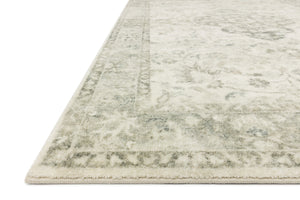 Rosette Ivory / Silver shown from a different angle to reveal its pattern.