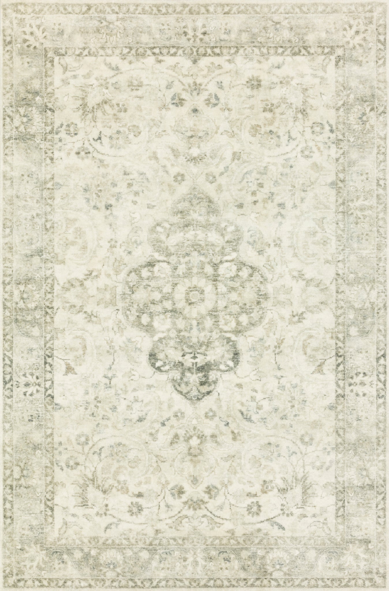 Rosette Ivory / Silver — a Loloi rug at Laurie Yapp Home.