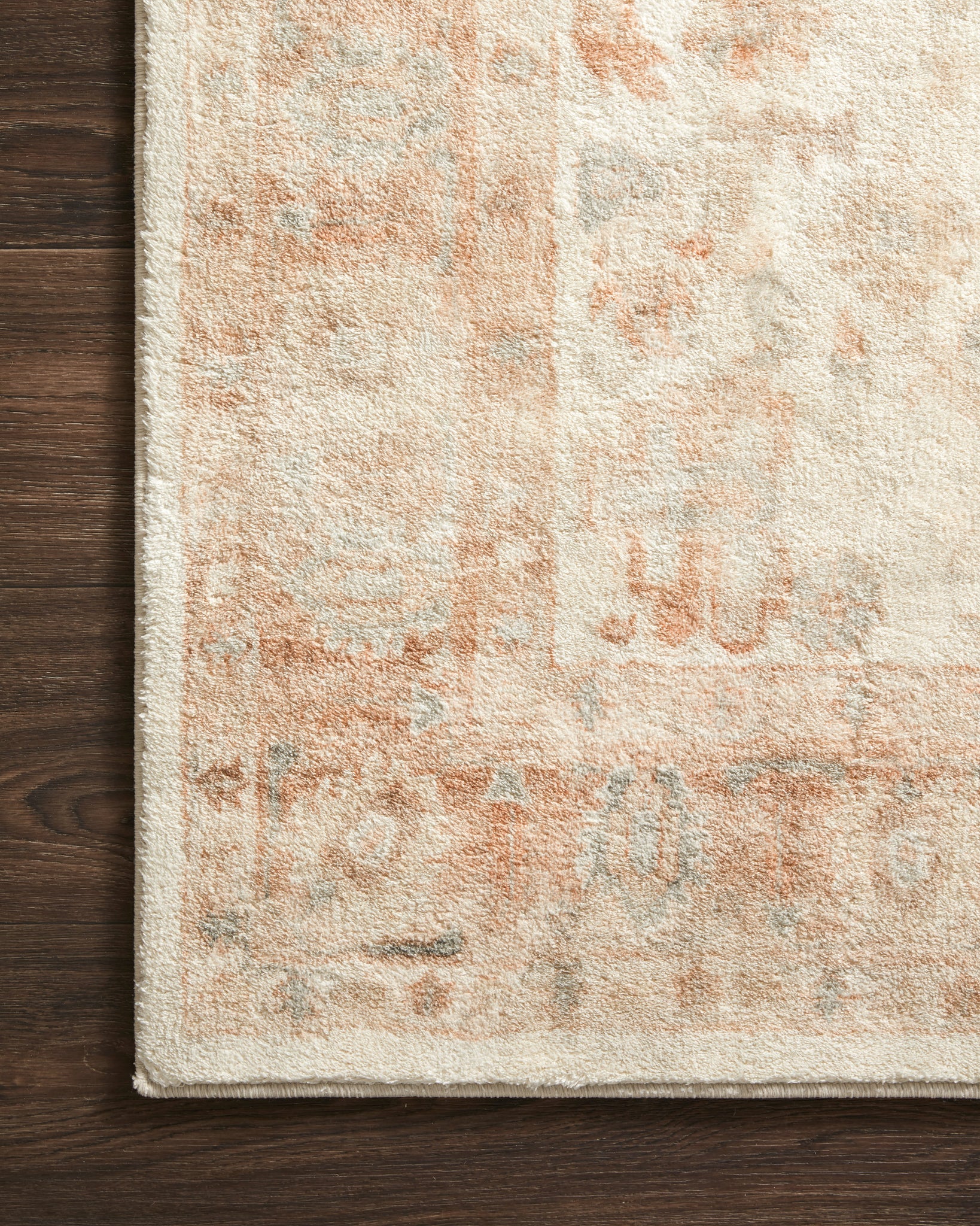 Rosette Ivory / Terracotta shown from another angle.