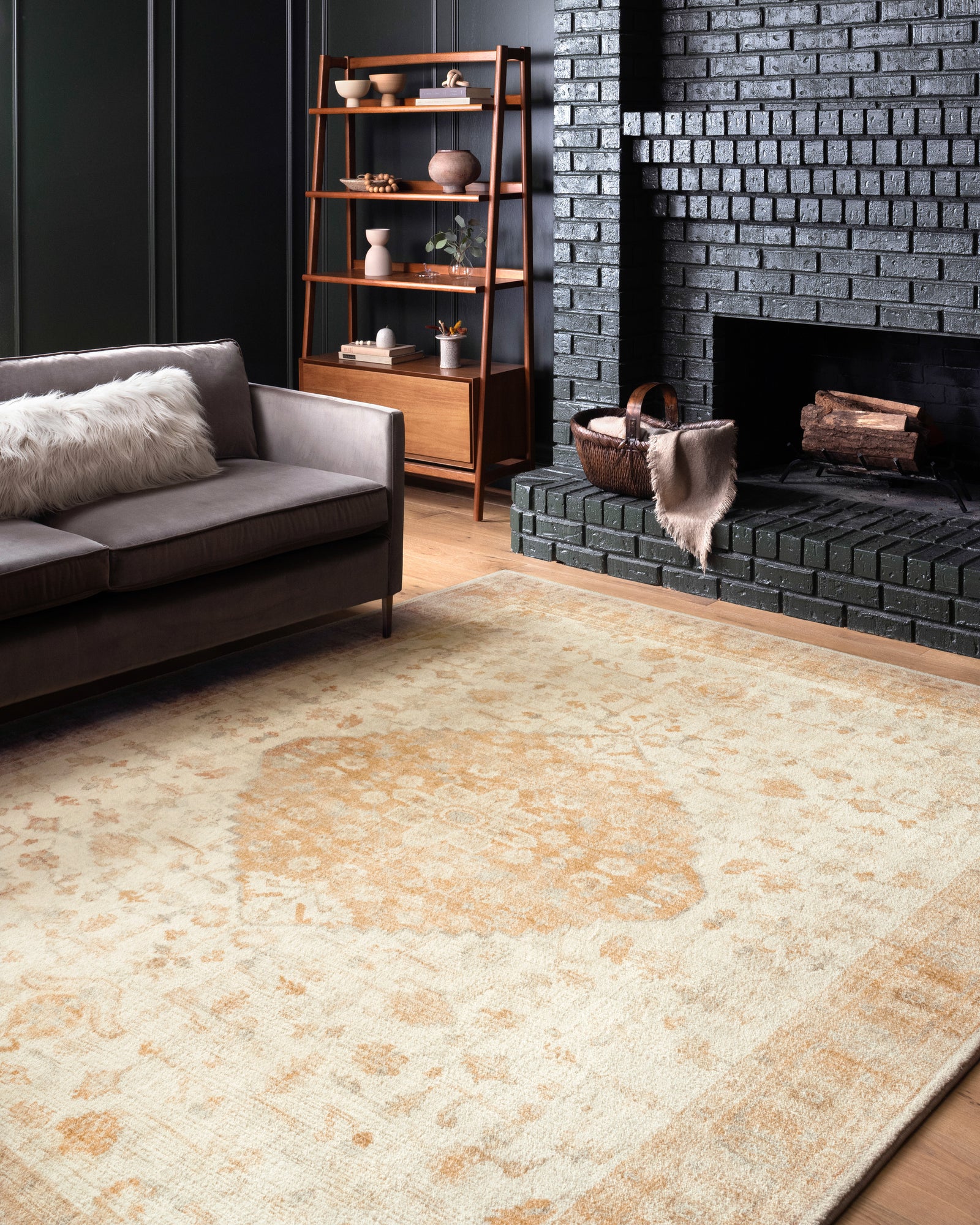 Rosette Ivory / Terracotta — a Loloi rug at Laurie Yapp Home.