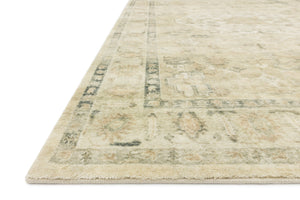 Rosette Sand / Ivory shown from a different angle to reveal its pattern.