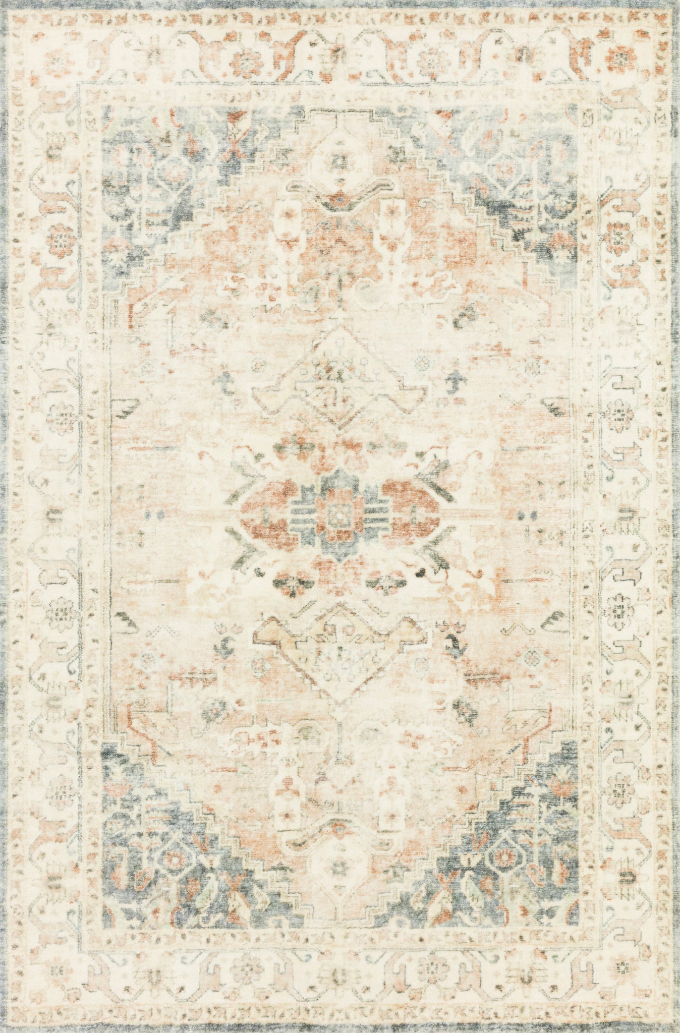 Rosette Clay / Ivory — a Loloi rug at Laurie Yapp Home.