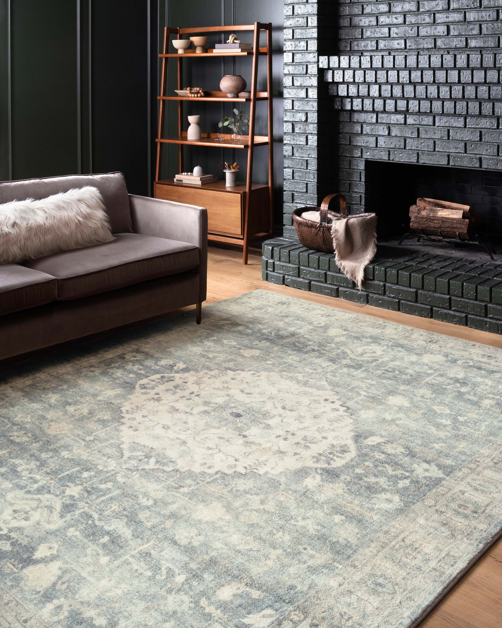 Rosette Denim / Fog — a Loloi rug at Laurie Yapp Home.