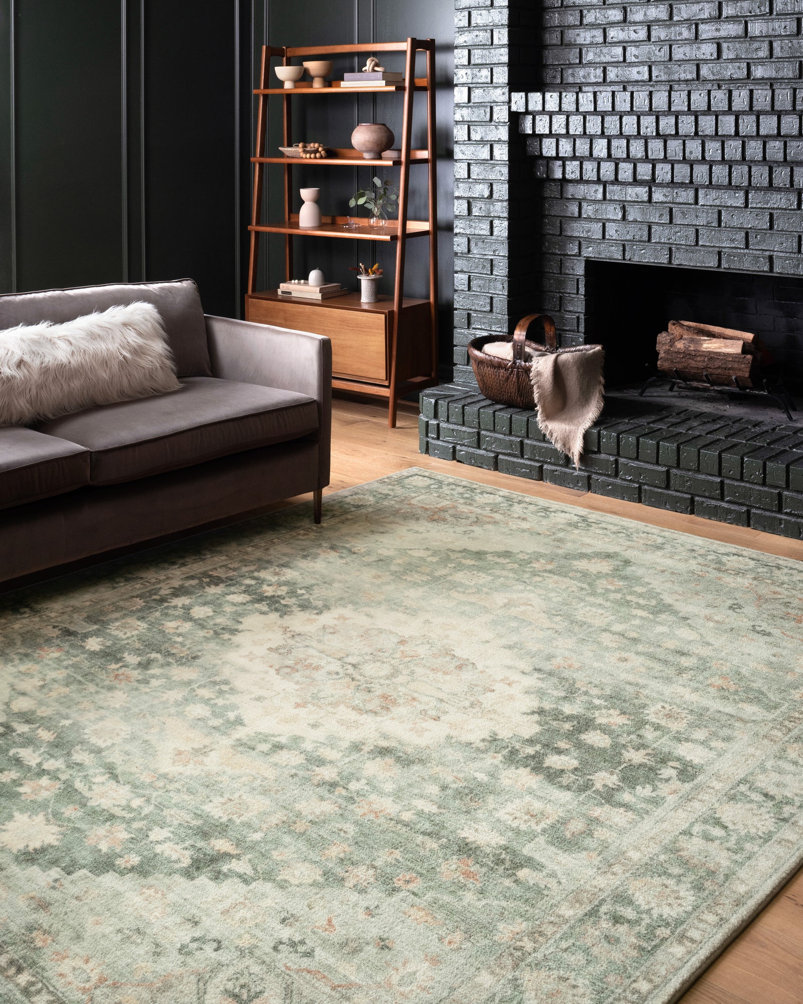 Rosette Teal / Ivory — a Loloi rug at Laurie Yapp Home.
