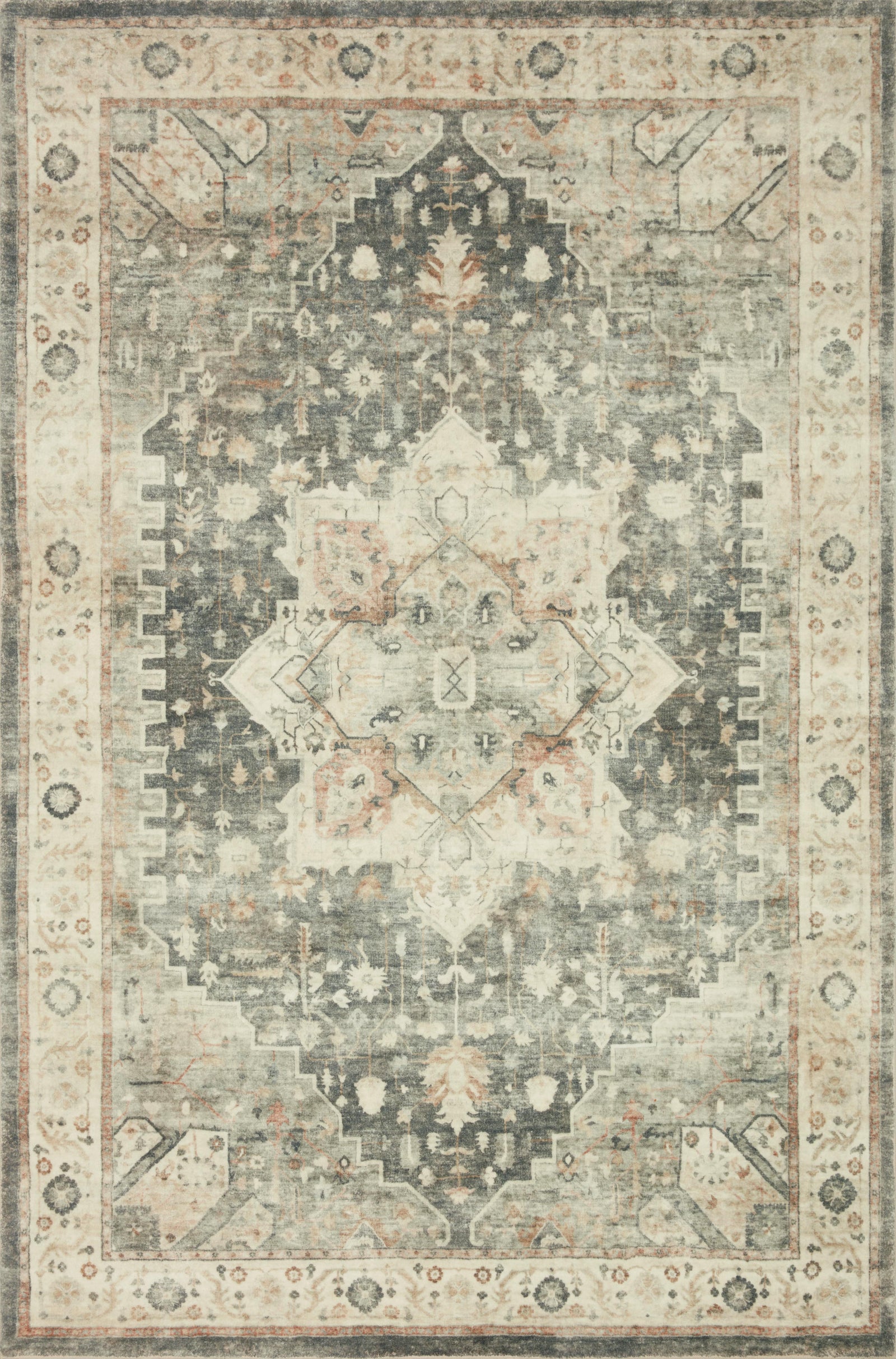 Rosette Slate / Ivory — a Loloi rug at Laurie Yapp Home.