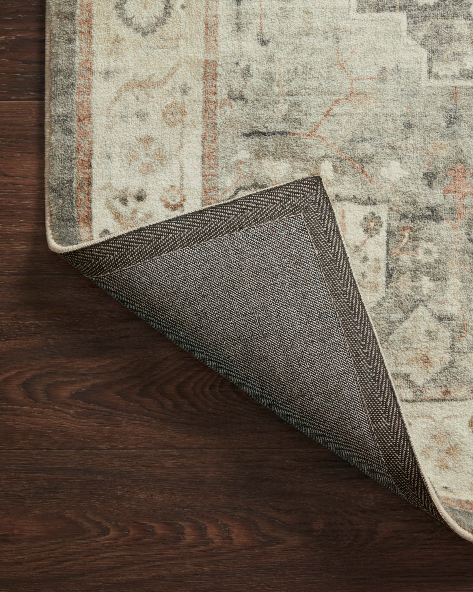 Rosette Slate / Ivory shown from another angle.