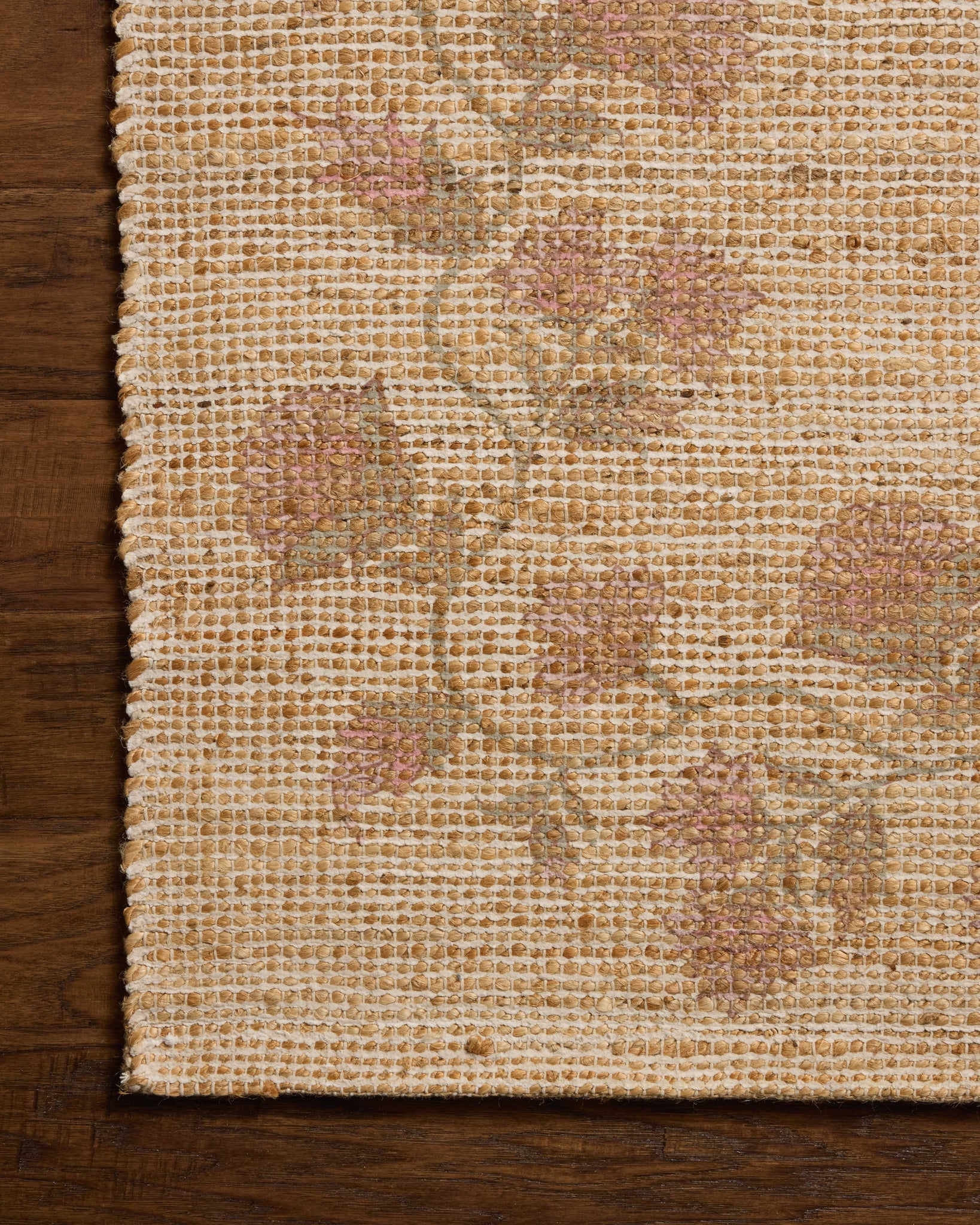 Rue Natural / Multi shown from a different angle to reveal its pattern.