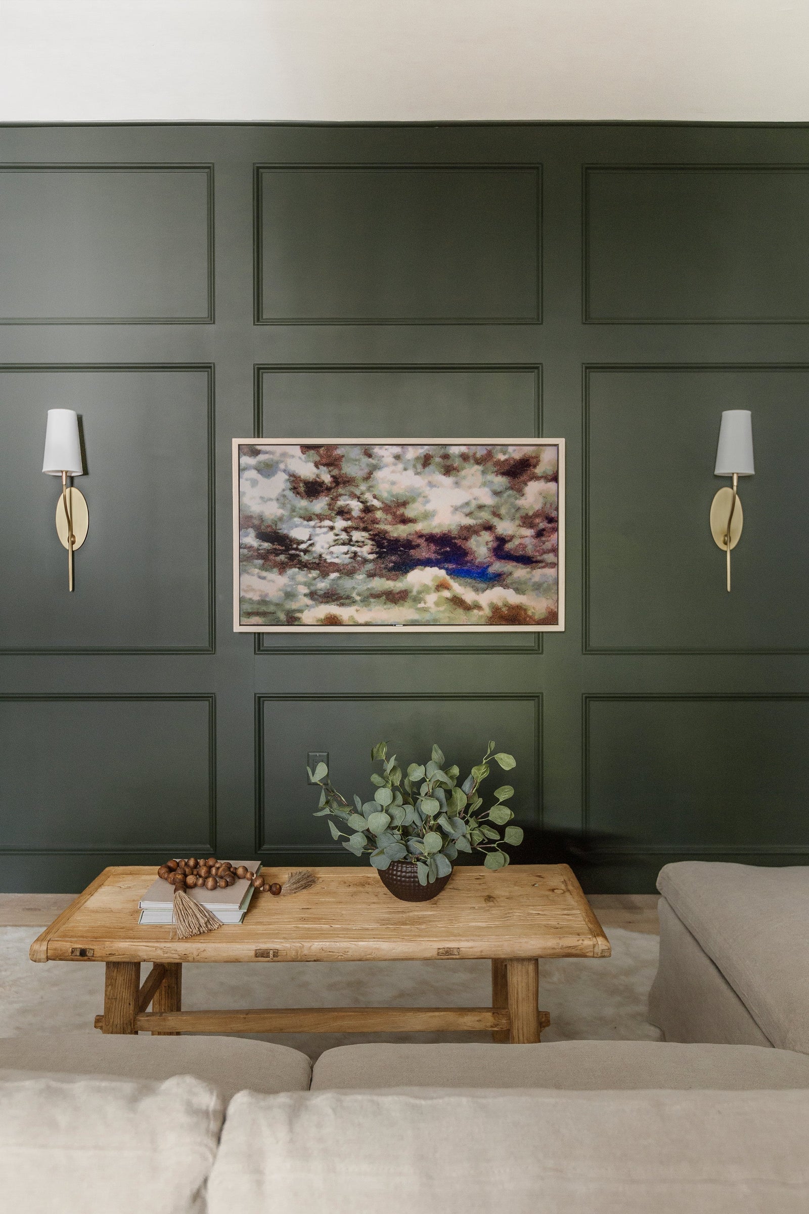 Rutland Wall Sconce 5" in aged brass — a Hudson Valley wall sconce for bathrooms, hallways, and living rooms at Laurie Yapp Home.