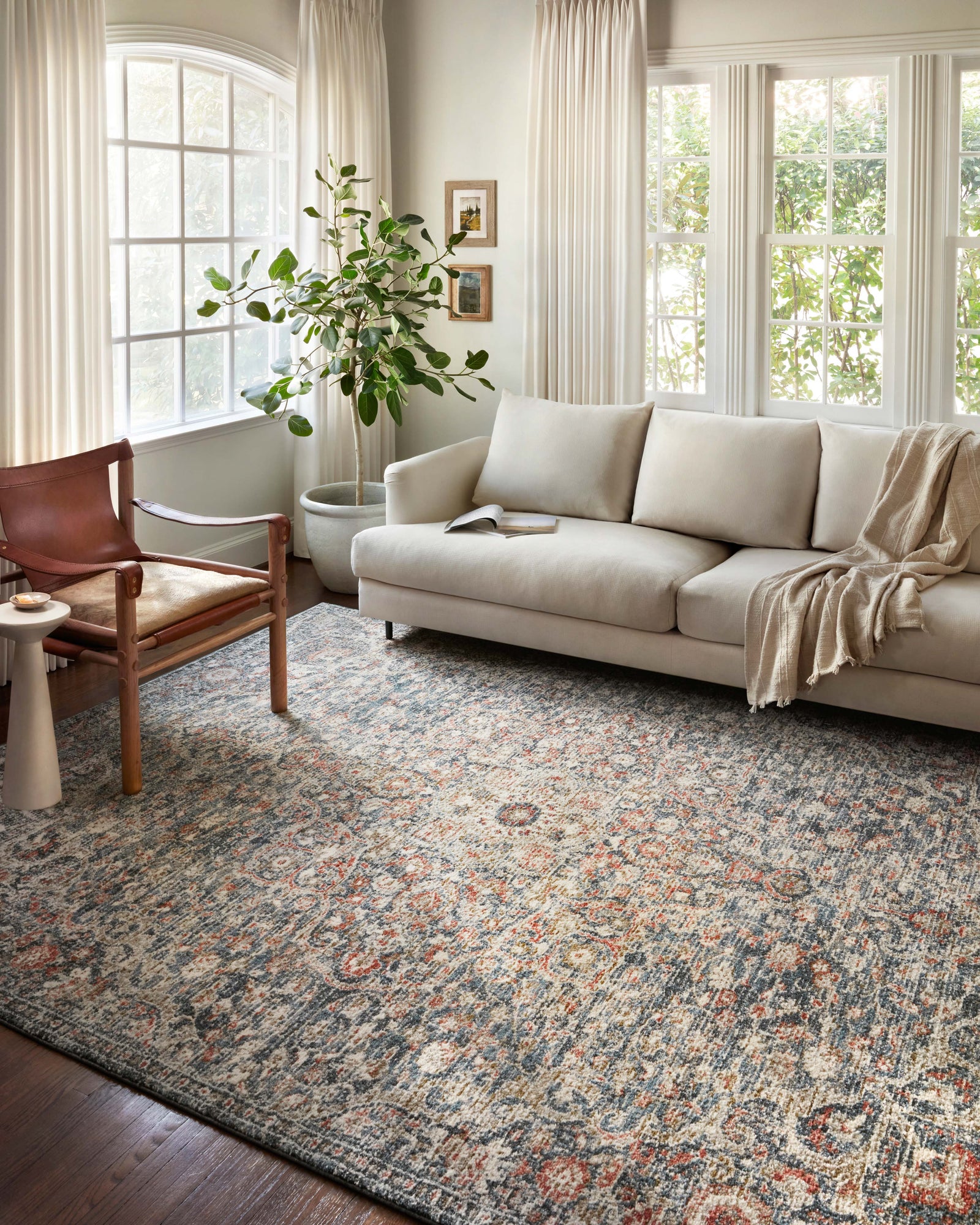 Saban Blue / Spice — a Loloi rug at Laurie Yapp Home.