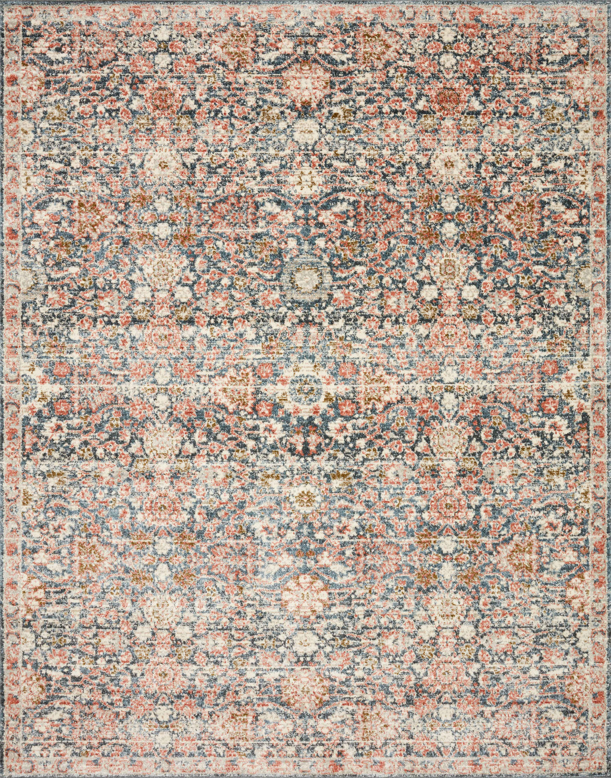 Saban Navy / Rust — a Loloi rug at Laurie Yapp Home.