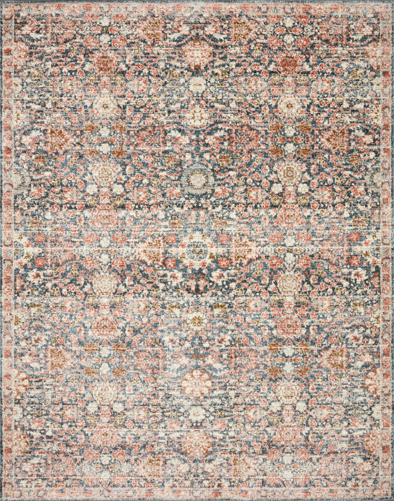 Saban Navy / Rust — a Loloi rug at Laurie Yapp Home.