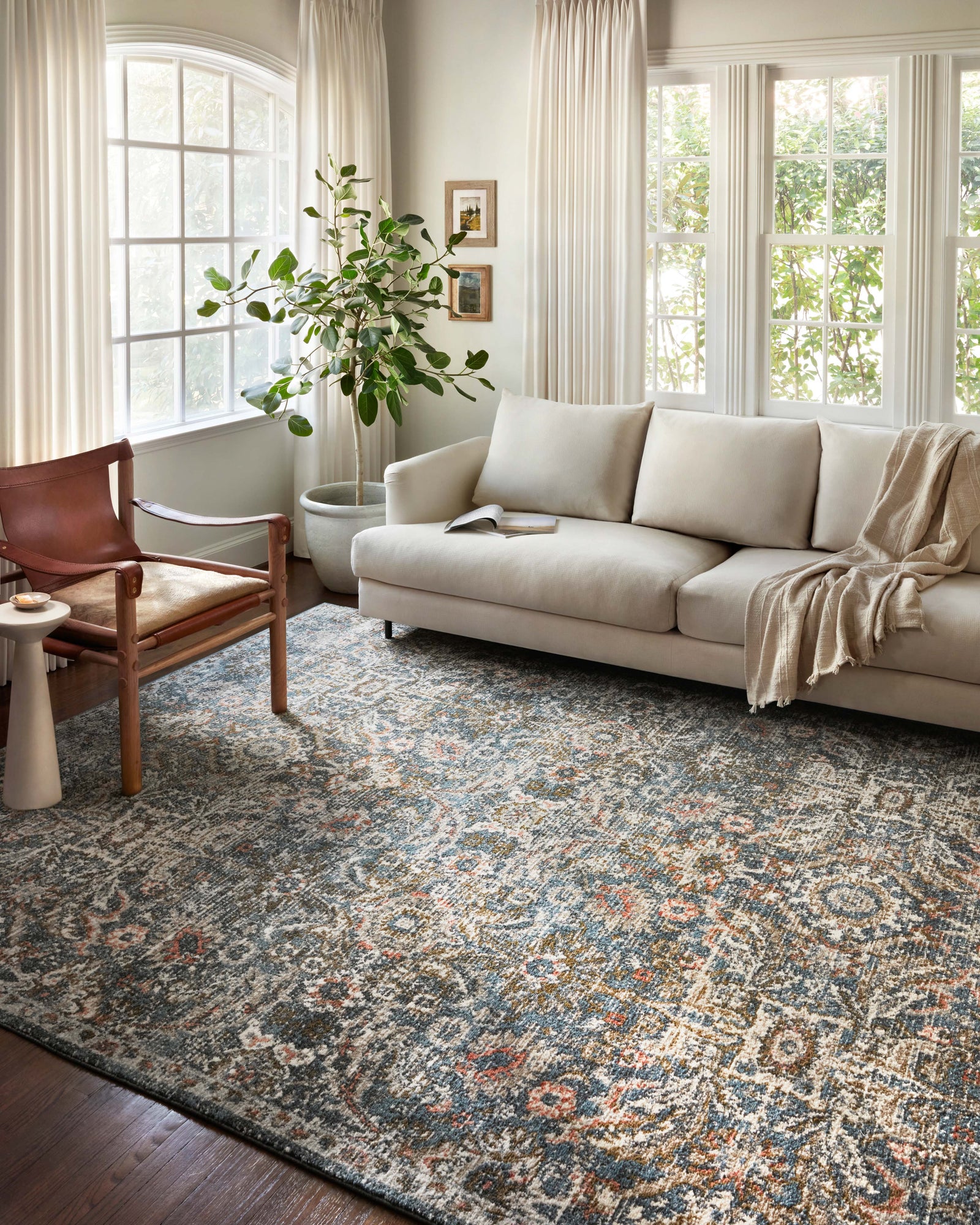Saban Blue / Sand — a Loloi rug at Laurie Yapp Home.