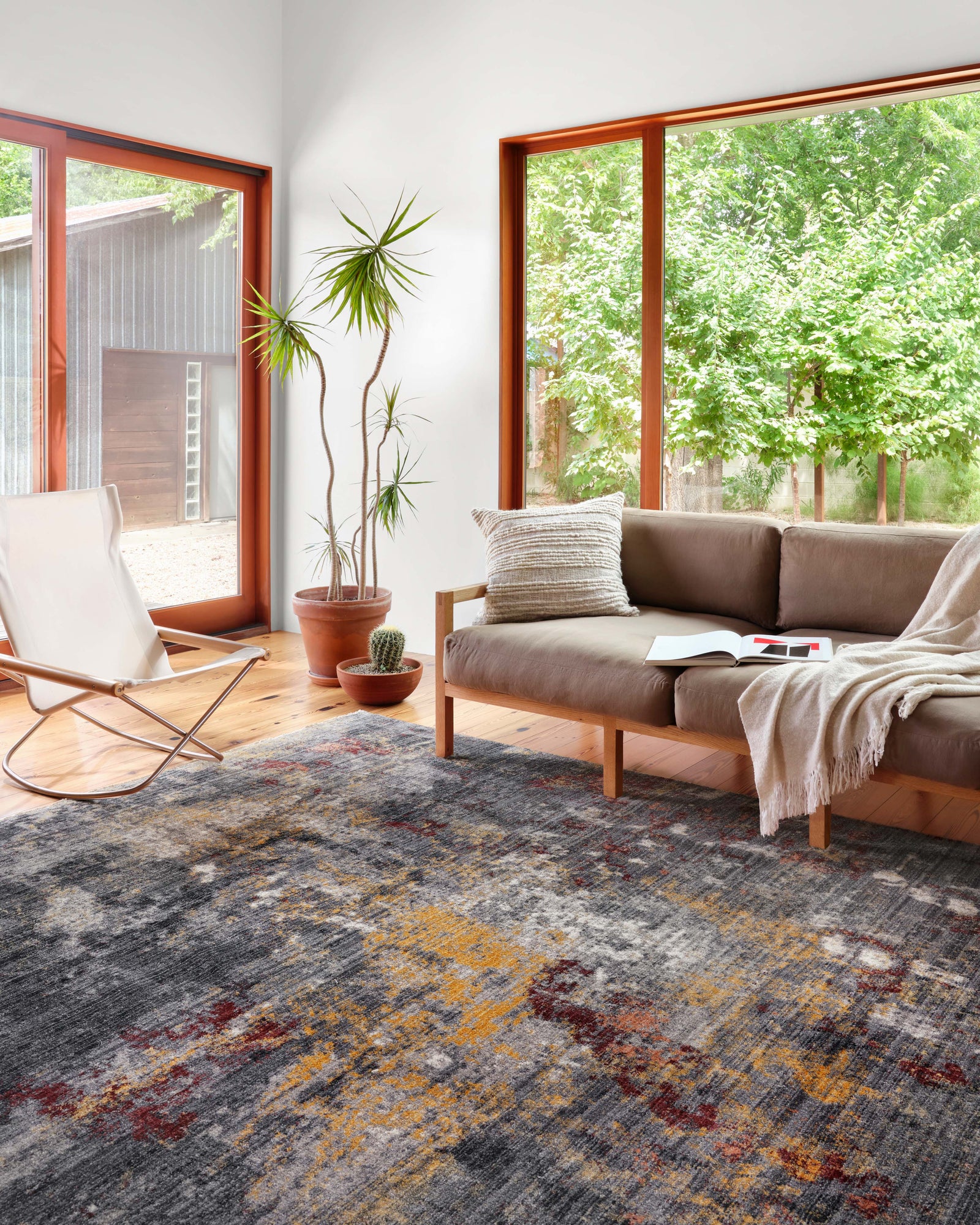 Samra Dk. Grey / Spice — a Loloi rug at Laurie Yapp Home.