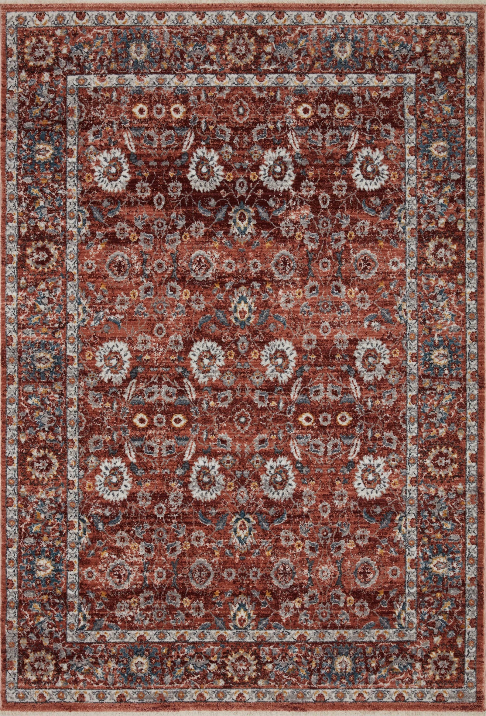 Samra Brick / Multi — a Loloi rug at Laurie Yapp Home.
