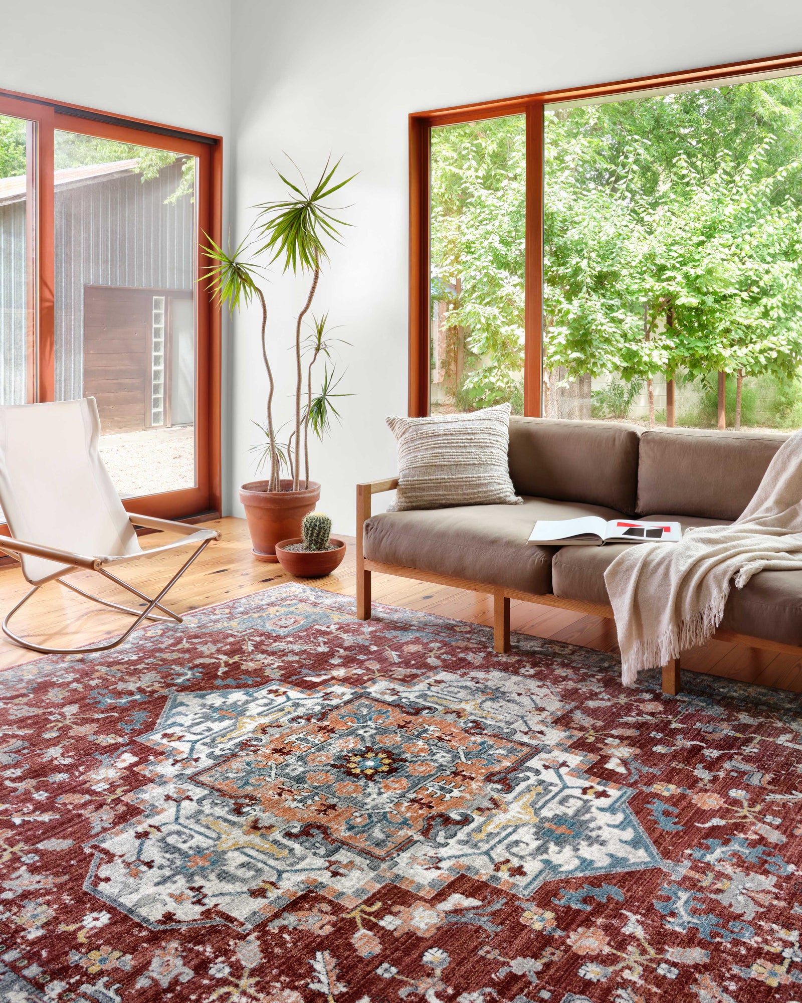 Samra Brick / Grey — a Loloi rug at Laurie Yapp Home.