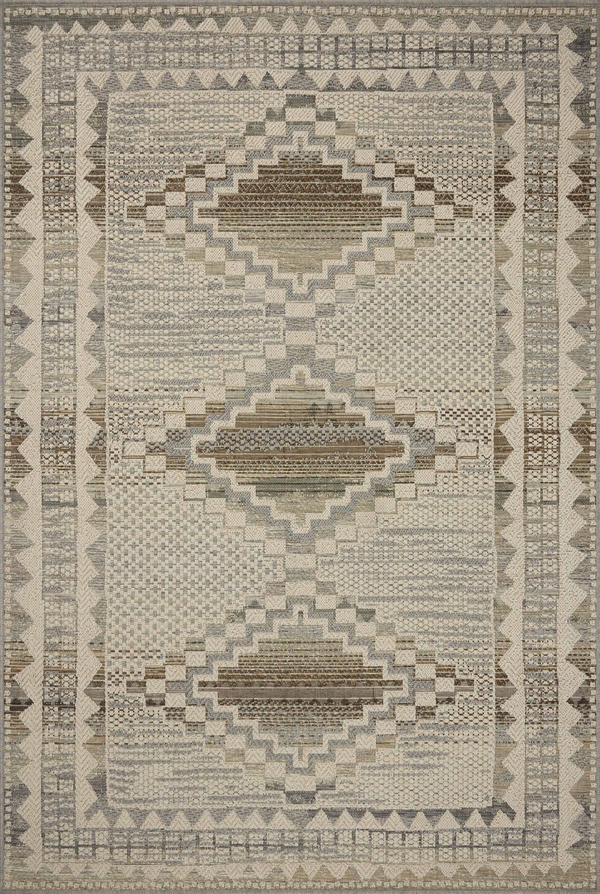 Saylor Ivory / Granite — a Loloi rug at Laurie Yapp Home.