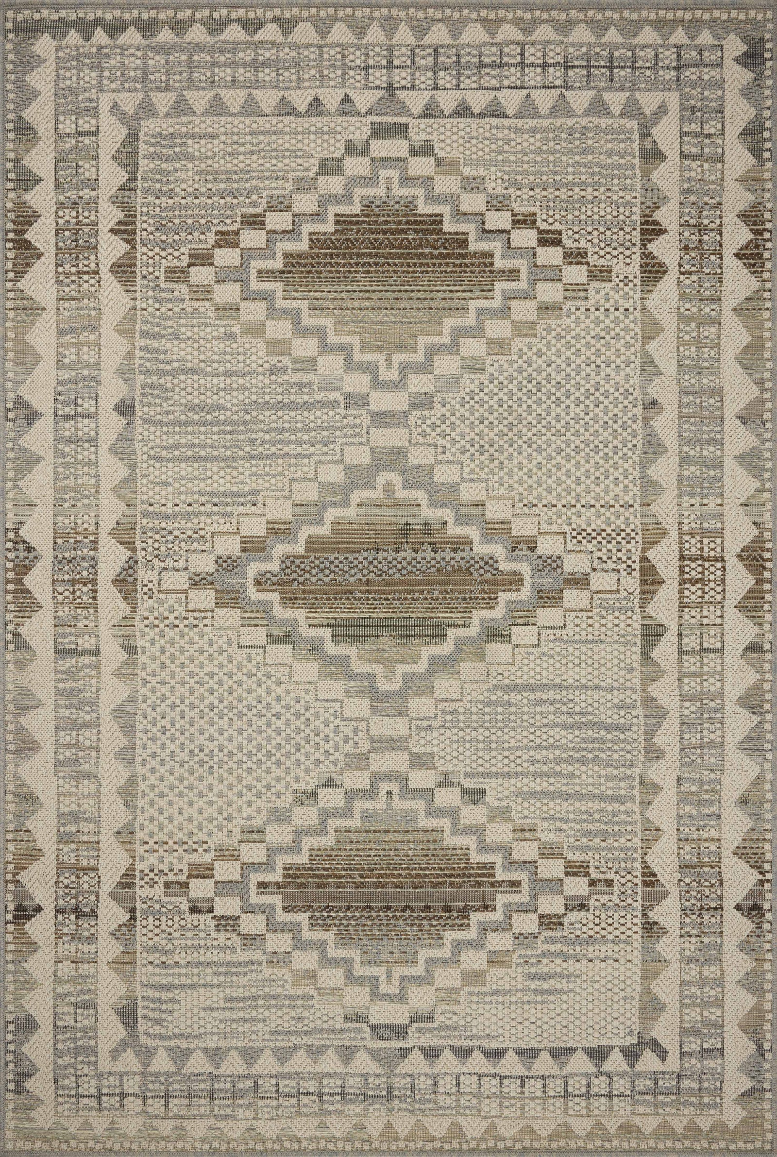 Saylor Ivory / Granite — a Loloi rug at Laurie Yapp Home.
