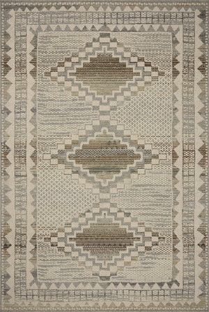 Saylor Ivory / Granite — a Loloi rug at Laurie Yapp Home.