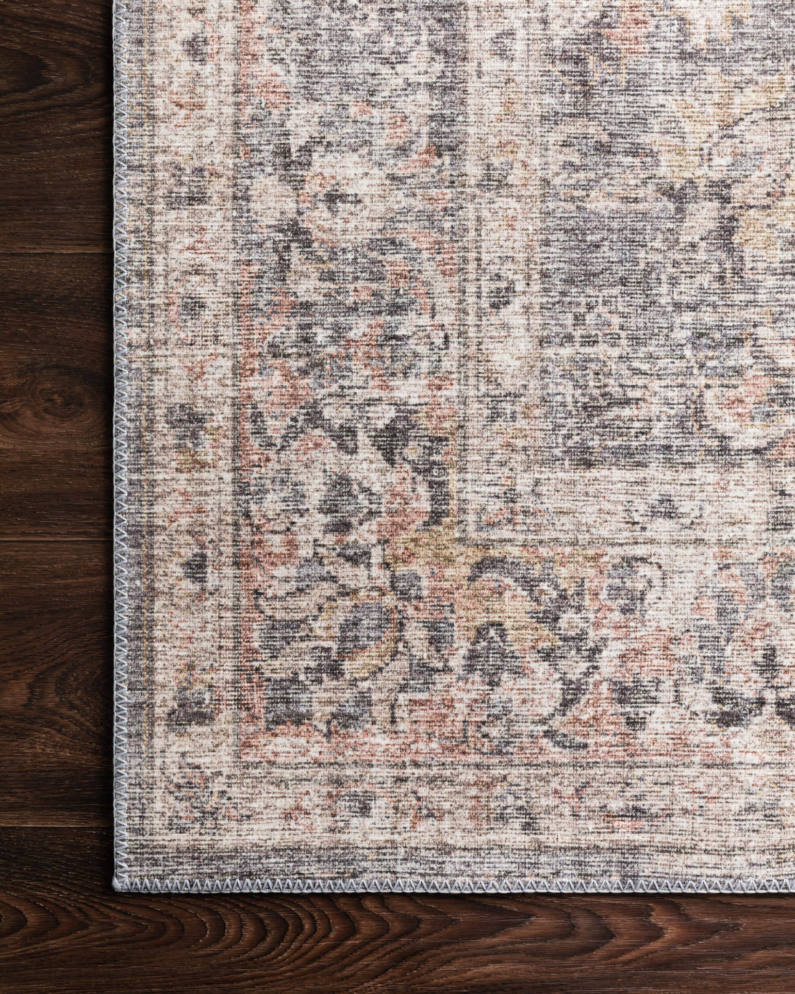 Skye Grey / Apricot shown from a different angle to reveal its pattern.
