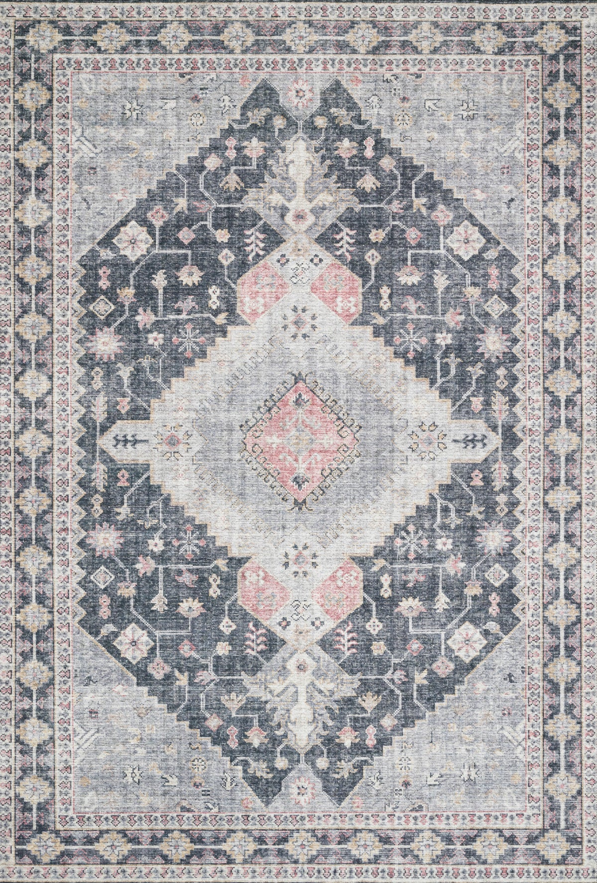 Skye Charcoal / Multi — a Loloi rug at Laurie Yapp Home.