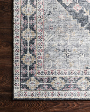Skye Charcoal / Multi shown from a different angle to reveal its pattern.