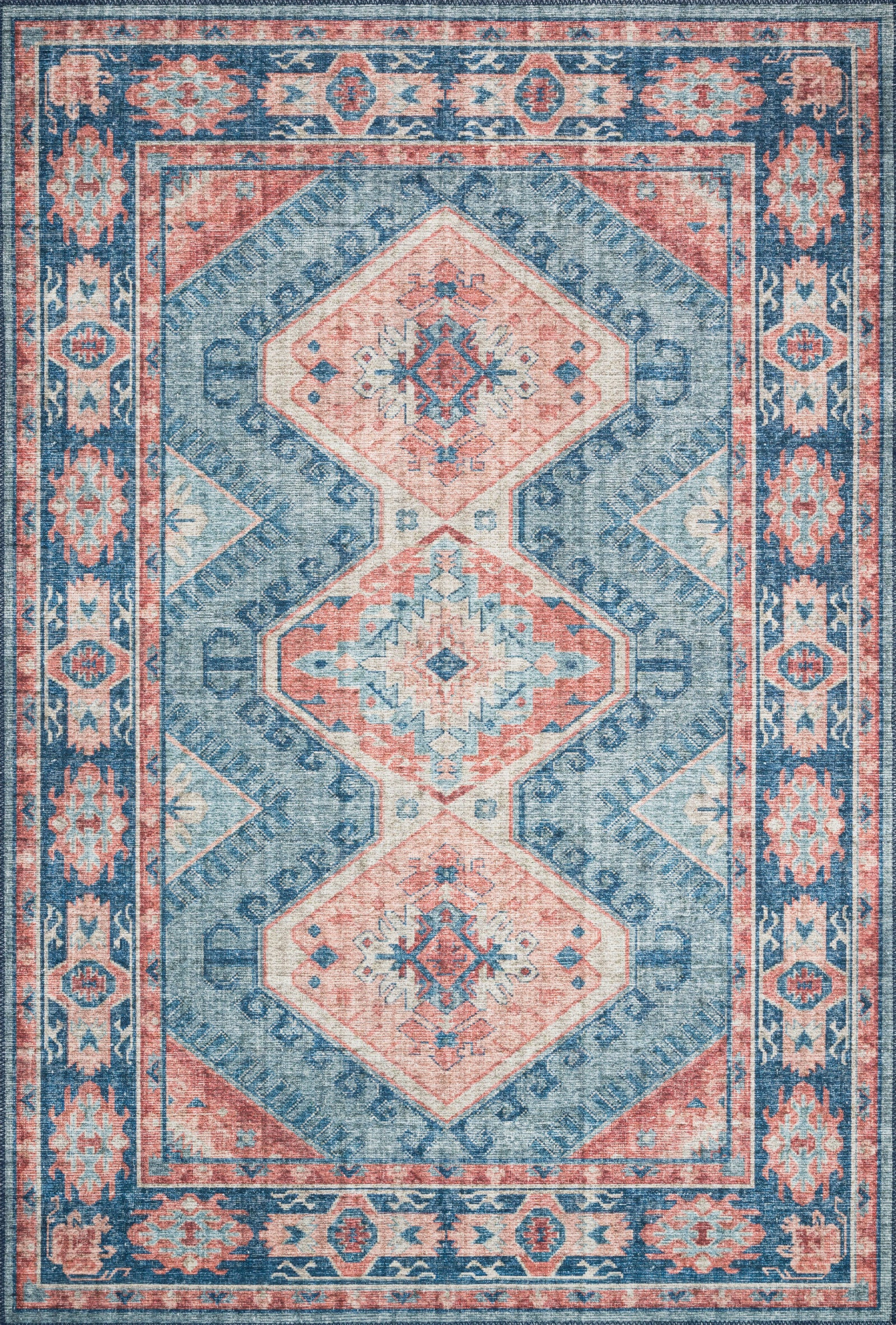 Skye Turquoise / Terracotta — a Loloi rug at Laurie Yapp Home.