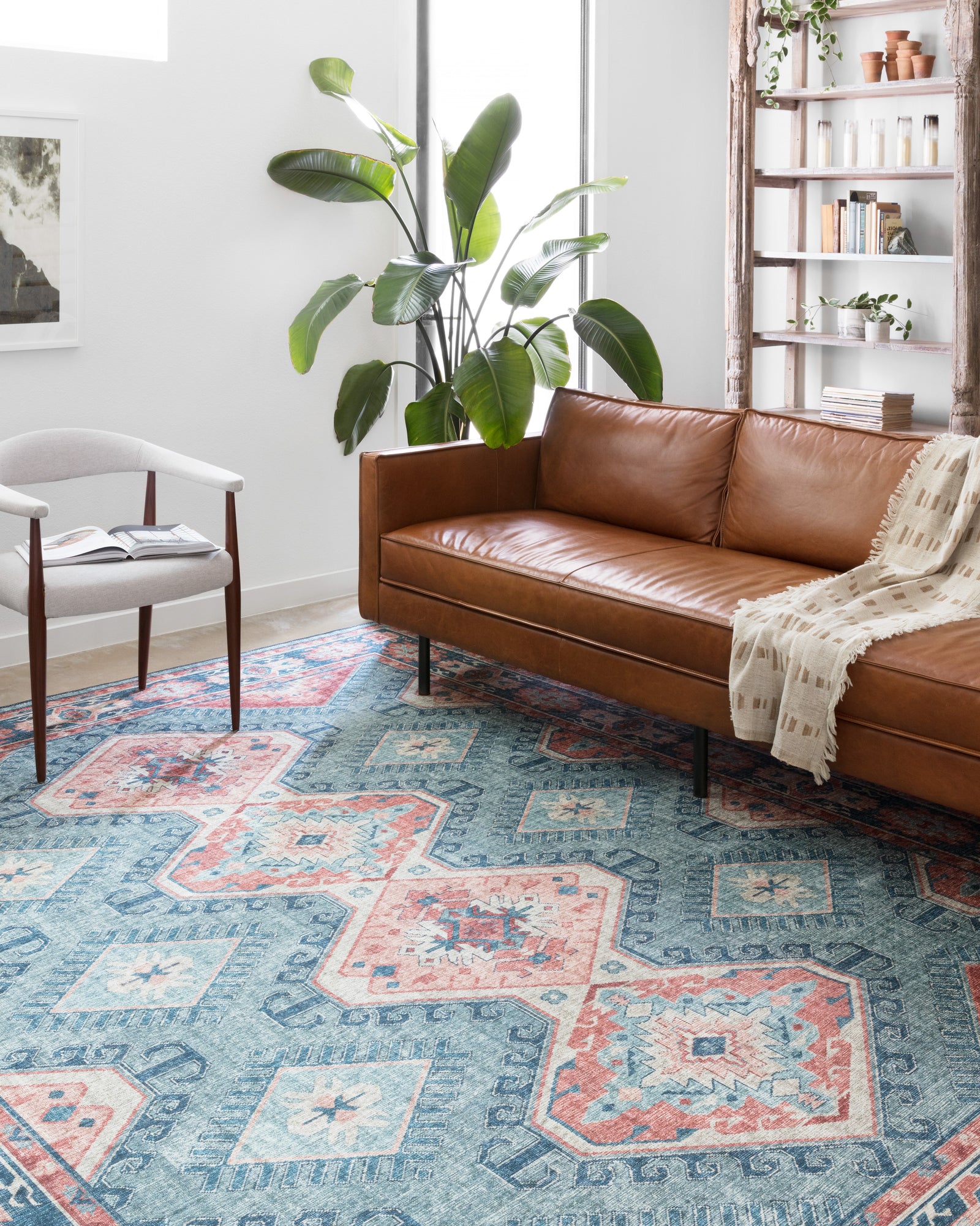 Skye Turquoise / Terracotta — a Loloi rug at Laurie Yapp Home.