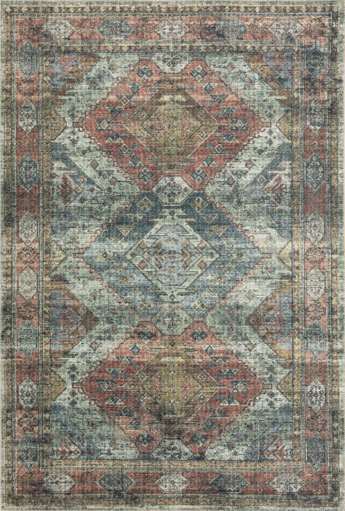 Skye Apricot / Mist — a Loloi rug at Laurie Yapp Home.