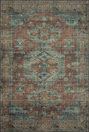 Skye Terracotta / Sky — a Loloi rug at Laurie Yapp Home.