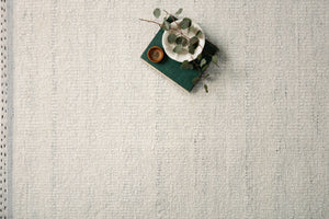 Side view of the Sloane Smoke rug.