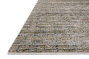 Side view of the Soho Pebble / Charcoal rug.