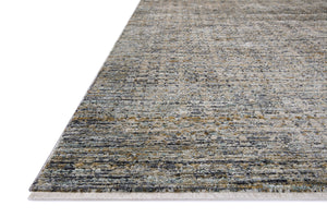Side view of the Soho Charcoal / Multi rug.