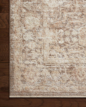 Side view of the Sonnet Mocha / Tan rug.