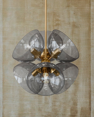 Salix Chandelier 22.25" styled in a two-story entry for warm, layered light at Laurie Yapp Home.