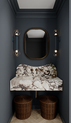 Sia Wall Sconce - Lifestyle [H883102-SBL]