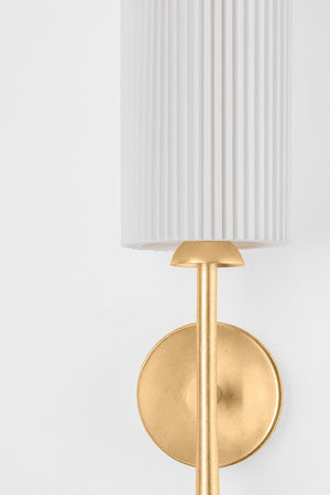 Close-up of the Sterling Wall Sconce showing the arm curve and shade silhouette.
