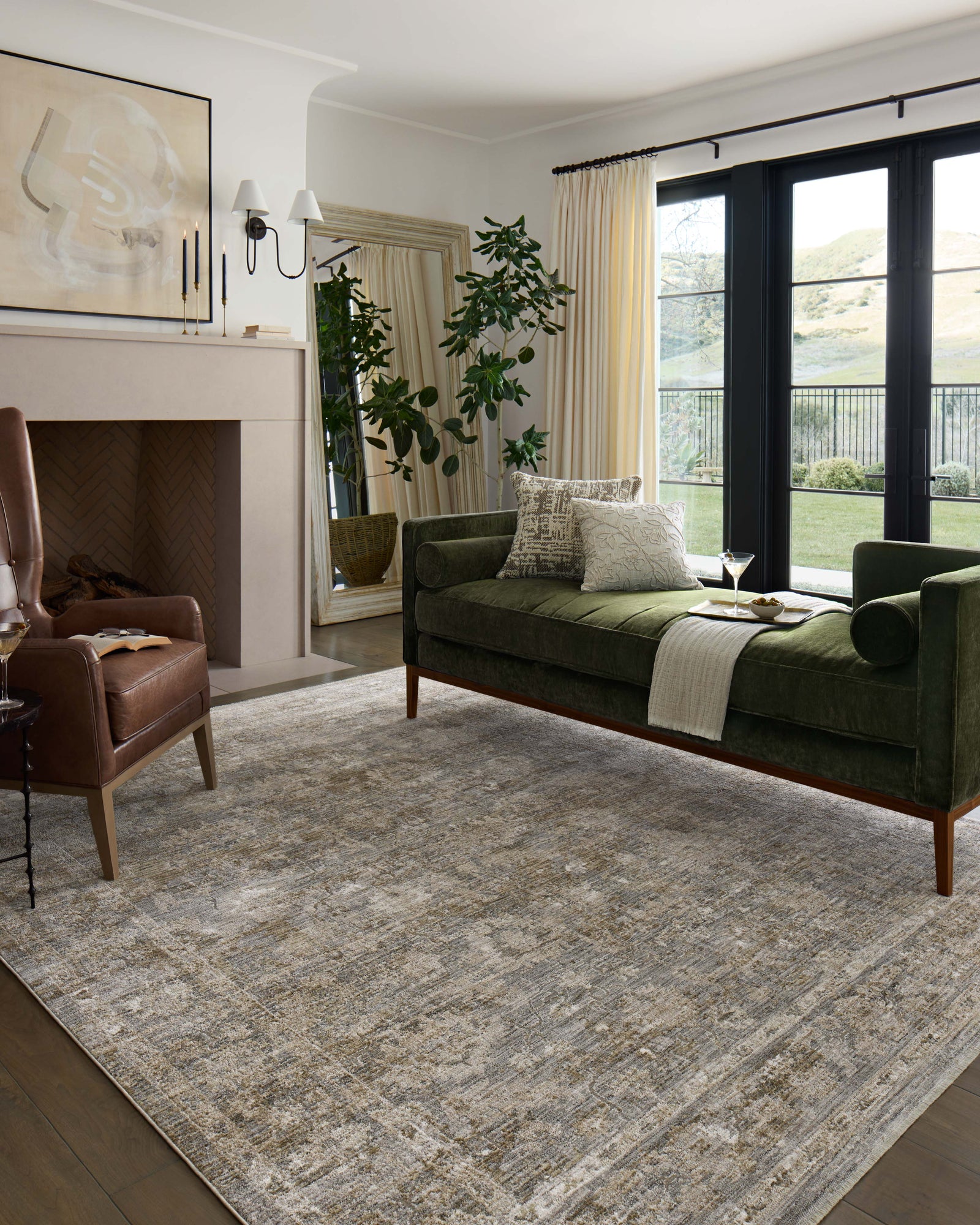 Tabitha Slate / Natural — a Loloi rug at Laurie Yapp Home.