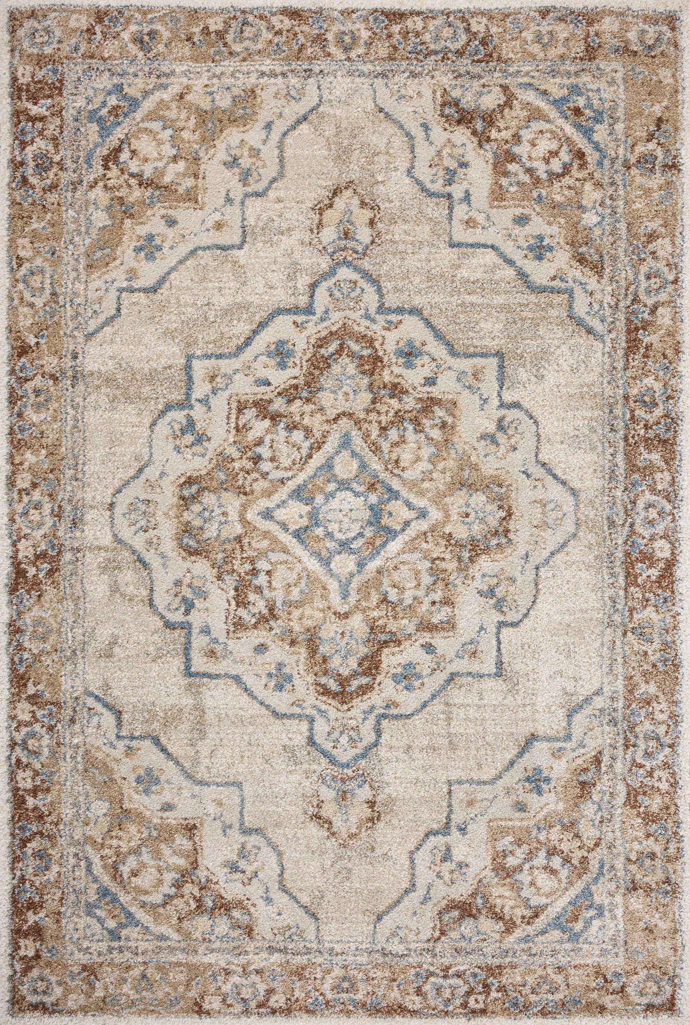 Tamryn Natural / Multi — a Loloi rug at Laurie Yapp Home.