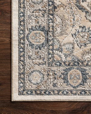 Teagan Natural / Lt. Grey shown from a different angle to reveal its pattern.