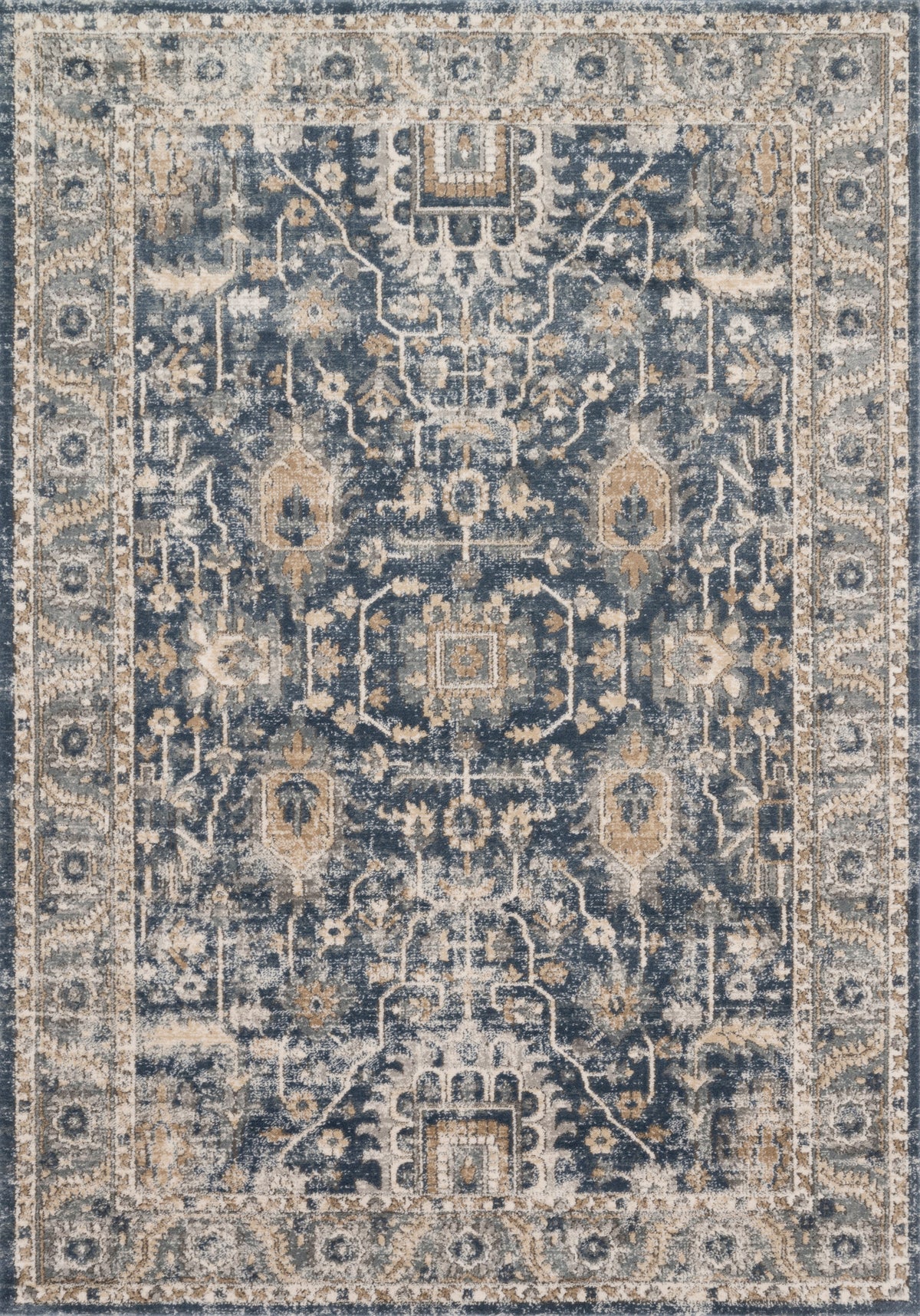 Teagan Denim / Pebble — a Loloi rug at Laurie Yapp Home.
